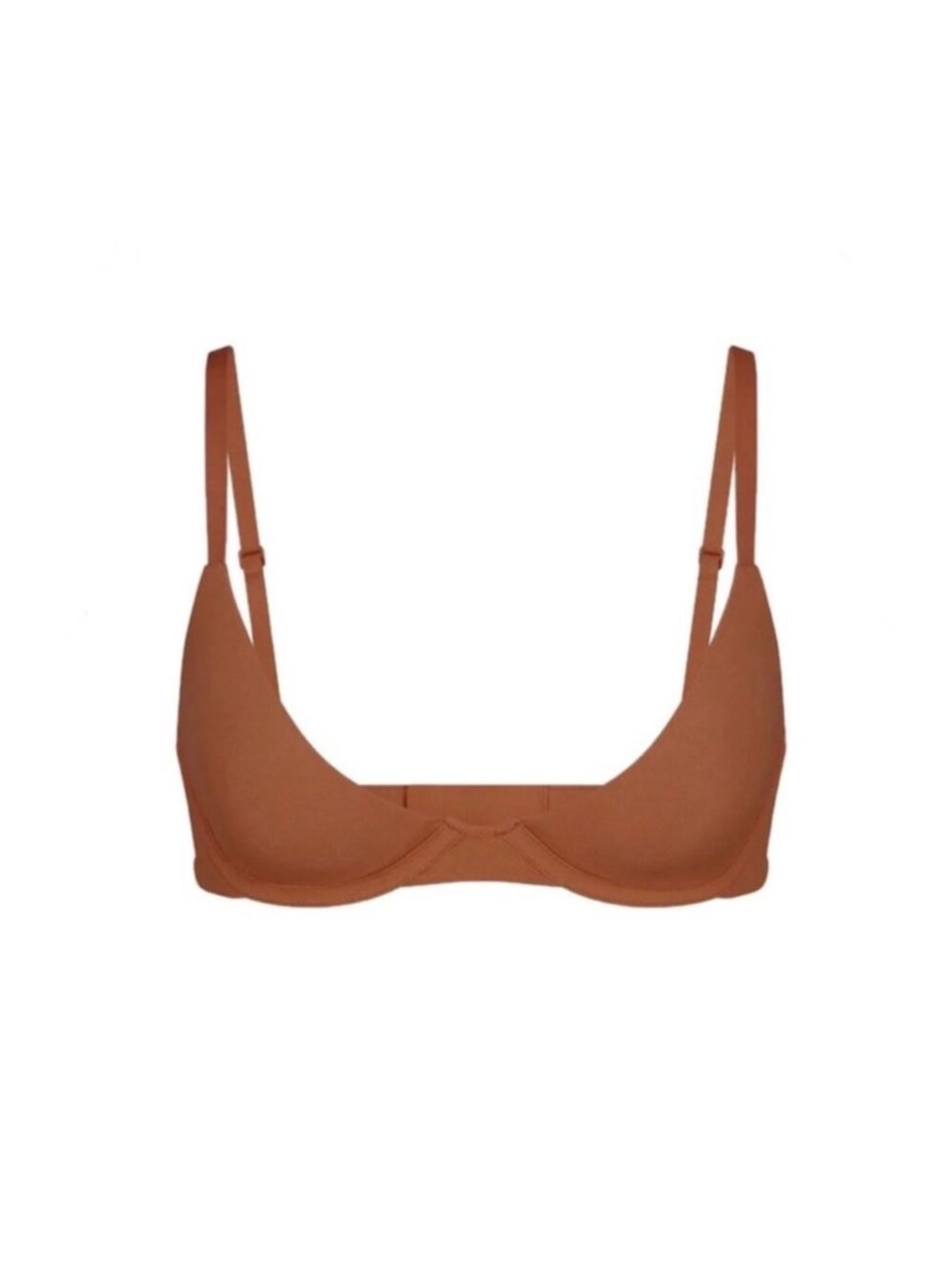NWT SKIMS FITS EVERYBODY SCOOP PLUNGE BRA BRONZE - 42DDDD